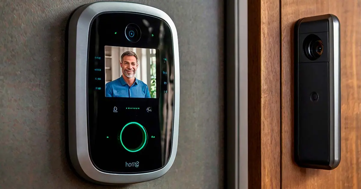 Videoportero IP para el móvil mostrando la imagen del portal en un smartphone